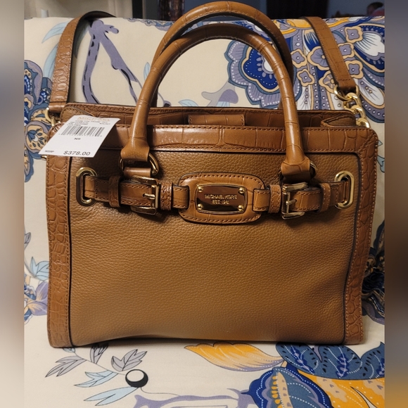 Michael Kors Handbags - NWT  Michael Kors Brown Large 2 Way  Leather Hamilton East West Brown Satchel